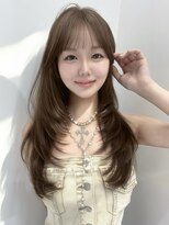 ミユーズシブヤフラッグ(Miyu’s Shibuya Flag)&nbsp;顔周りミディアムレイヤーカットハッシュカット韓国ボブ