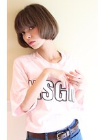 レウナ 外苑前(Reuna)&nbsp;黒髪アッシュ☆かっこいいフレンチボブ