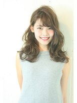 キー(kｅｙ)&nbsp;アッシュベージュ×ひし形ミディ