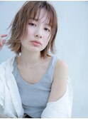 外はねヘルシーレイヤー無造作スタイリングヘア