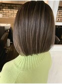 《grow 大井町》ナチュラルグラデーション×切りっぱなしボブ