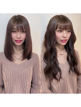 ヘアメイクサロン ゼロ(ZERO) Before→After☆春カラーミックスエクステ♪