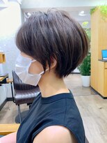 アヴァロン(AVALON)&nbsp;絶壁解消×白髪染めイルミナカラー×前下がりくびれショート永田