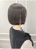 【ミニボブ】ぷつっとボブ×透け感グレージュ　銀座/銀座駅