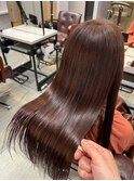 サラサラになる縮毛矯正＿ダークベージュ＿ロング［東陽町］