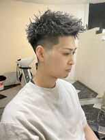メリケンバーバーショップ トーキョー(MERICAN BARBERSHOP TYO)&nbsp;YS STILE.束感ショート.波巻き.ハイライト.マッシュパーマ32