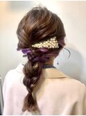 【Lilly渋谷】#ヘアセット#編みおろし#結婚式セット