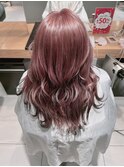 店長今里☆くすみピンクと裾カラー☆