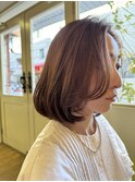 伸ばしかけでも素敵なツヤ髪大人ボブ