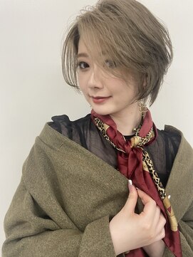 アンツ サザンリゾート 茅ヶ崎店(ANT'S Southern Resort) デザインカラー/レイヤーカット/ウェットヘア/オリーブベージュ