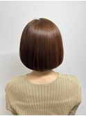 ツヤ髪丸みボブ
