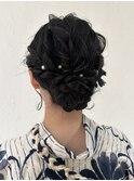 梅田浴衣レンタル　花火大会　推し活　ヘア