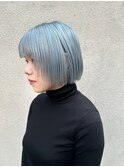 アイスブルー ボブ