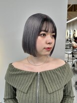 ソル ジングウマエ(SOL JINGUMAE) ローライトボブ/グレーラベンダー/ボブヘア