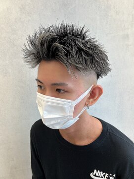 ルースト 西院店(ROOST) ジェットモヒカン×ホワイトハイライト