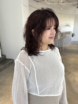 サークル(CIRCLES)&nbsp;パーマスタイル×ピンクオレンジカラー