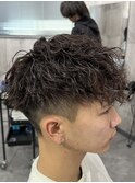 スペインカールバロックパーマツーブロック