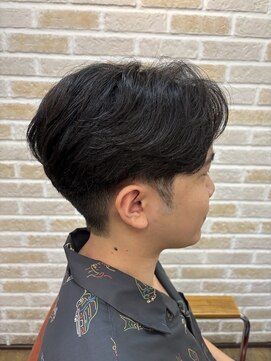 ステアー(stair) メンズセンターパートニュアンスパーマ