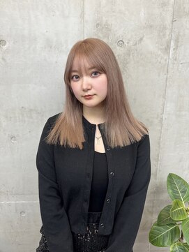 バド(bado) ピンクベージュ/透明感カラー／レイヤーカット／髪質改善/本町