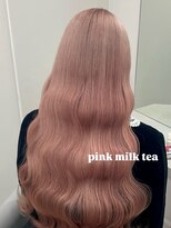 ベレーザ 渋谷(BELEZA)&nbsp;16939ホワイトピンクブリーチバーガンディルーツカラーロング