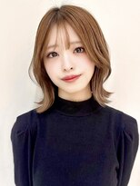 バイオレットジェム(Violet`jem) くびれボブシースルーバングミルキーベージュ