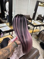 アルカナ 明治神宮前原宿(ARCANA) アンブレラカラー デザインカラー ホワイトピンクカラー