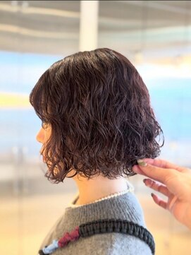 オーガニック リブ 川越(organic+live) ビターブラウンウェーブボブ