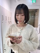 ローウェ 京都四条河原町(Louwe)&nbsp;bob/ボブ/ミニボブ/グレージュ/切りっぱなしボブ/四条河原町