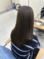 エミン(emyn) 前髪カタログ イメチェン 暗髪 黒髪 アルカリ酸熱トリートメント