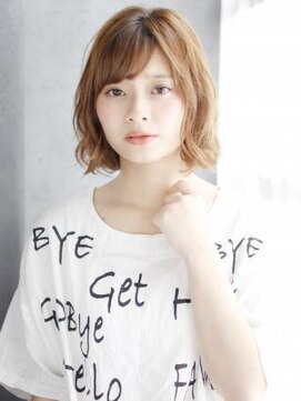 ナル 白山神社参道通り店(nalu) ハイトーンミックスボブスタイル