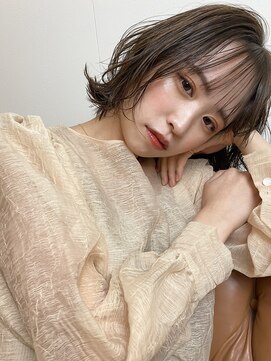 エル(EL by green) [ＡＫＩＫＯ]ショコラグレージュ×エアリーミディショート