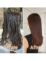 ヒース 姪浜(Heath)&nbsp;【Heath】暖色系カラー　髪質改善　縮毛矯正