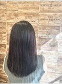 大人可愛いロングヘア×ダークモカブラウン