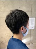 ラフマッシュショート_くびれヘアビタミンカラー