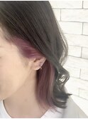 インナーカラー　イヤリングカラー