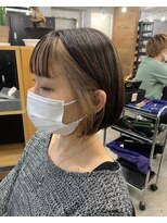ミコ(MICO hair)&nbsp;アパレル関係者っぽいボブハイライト