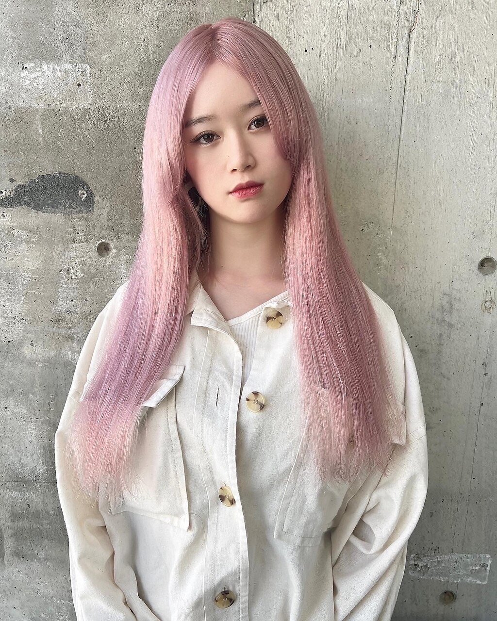 ハイトーン エクステ 薄ピンク 10代 20代：L181756995｜ガルボ ヘアー