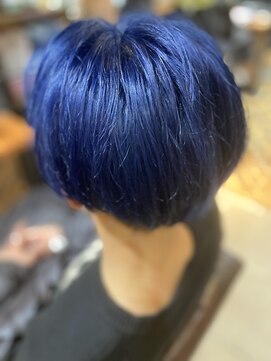 オーブ ヘアー リリー 博多2号店(AUBE HAIR lily) コバルトブルー