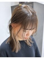 ヲタク(wotaku.)&nbsp;イヤリングカラーペールオレンジオレンジベージュインナーカラー