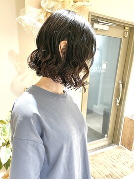 クーナバイトマト 横浜(Cuna by TOMTO) 【YUYA】コテ巻き風パーマ_ボブパーマ_パーマボブ_横浜パーマ