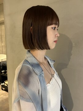 ソイリウム 下北沢(soi rium) ミニボブスタイル_切りっぱなしボブ_ストレートボブ