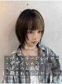 レイヤーカット/デザインカラー/ツートーンカラー/ボブ/レイヤー