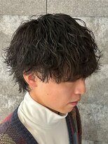 ニアウ 高崎店(Niau)&nbsp;メンズマッシュツイストスパイラルパーマ群馬高崎眉毛