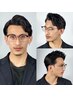 【白髪を馴染ませたい方】メンズカット＋白髪ぼかし 60分￥9,020→￥8,448