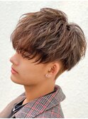 マッシュスパイラルパーマツイストスパイラル波巻きメンズ
