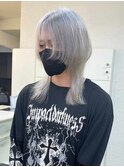 シルバーアッシュ/ウルフカット