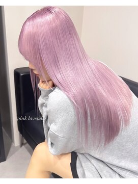 ベレーザ 渋谷(BELEZA) 11190髪質改善ストレートラベンダーミルクティーホワイトピンク