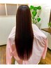【うるツヤストレート＊】FLORAダメージレス処理SV+縮毛矯正＋カット