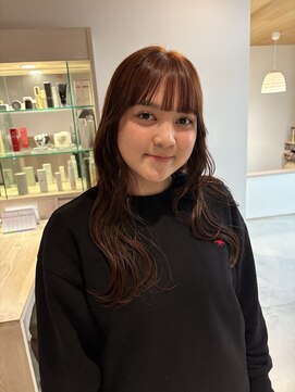 ヘアーブランド ジン フィール(HAIR BRAND Jin feel) ブリーチなしダブルカラーでオレンジブラウン