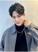 韓国メンズヘア  メンズ縮毛矯正 毛流れセンターパート